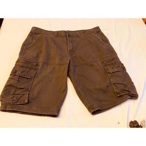 PINKPUM Men's Cargo Shorts Lightweight Multi Pocket Casual Short Pants  Brown 36